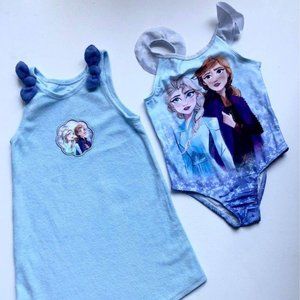 Brand New Licensed Frozen Beach Dress and Swimsuit